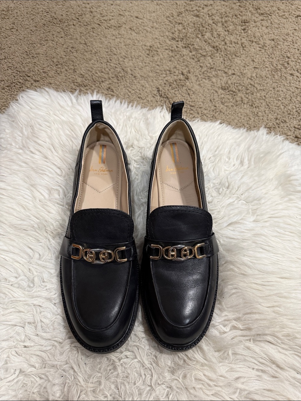 Sam Edelman Christy Black Leather Loafer Women's Size 9.5M - Picture 1 of 10
